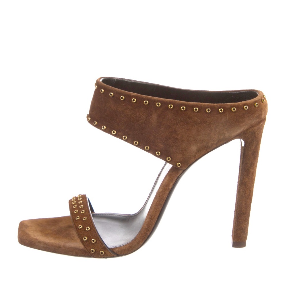 Saint Laurent Suede Mica 105 Sandals Size US 8.5